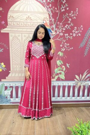 anarkali kurta set with matching dupatta for women | jiostyles